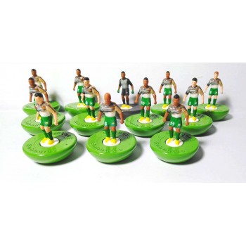 Subbuteo Andrew Table Soccer South Africa 1996 National Team on classic Hasbro bases